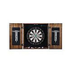 Hathaway Drifter Solid Wood Dartboard and Cabinet Set | Rustic Oak | BG1046-RUO