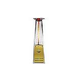 Lava Heat Italia© Lava Lite A-Line Commercial Patio Heater | Triangular 8-Foot | Stainless Steel with Iridescent Gold Colorways Panel Propane | AL8MPS ME-194