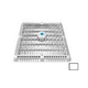 AquaStar 12" Square Wave Suction Outlet Cover with Vented Riser Ring with Mud Frame (VGB Series) | White | WAV12WR101
