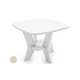 Ledge Lounger Mainstay Collection Square Outdoor Side Table | Cloud | LL-MS-ST-SQ-CD