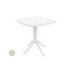 Ledge Lounger Mainstay Collection 26" Square Outdoor Bistro Table | Cloud | LL-MS-BT-26SQ-CD