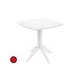 Ledge Lounger Mainstay Collection 26" Square Outdoor Bistro Table | Red | LL-MS-BT-26SQ-RD