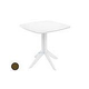 Ledge Lounger Mainstay Collection 30" Square Outdoor Bistro Table | Brown | LL-MS-BT-30SQ-BN