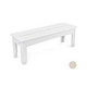 Ledge Lounger Mainstay Collection Outdoor 52" Dining Bench | Cloud | LL-MS-DB52-CD