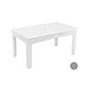 Ledge Lounger Mainstay Collection Rectangular Outdoor Dining Table | 63" x 36" | Gray | LL-MS-DT-63RT-GRY