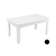 Ledge Lounger Mainstay Collection Rectangular Outdoor Dining Table | 75" x 36" | Black | LL-MS-DT-75RT-BK