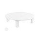 Ledge Lounger Mainstay Collection Outdoor Round Coffee Table | White | LL-MS-CT-RD-WH