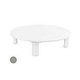 Ledge Lounger Mainstay Collection Outdoor Round Coffee Table | Gray | LL-MS-CT-RD-GRY