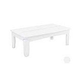 Ledge Lounger Mainstay Collection Outdoor Rectangular Coffee Table | White | LL-MS-CT-RT-WH