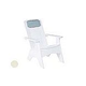 Ledge Lounger Mainstay Collection Outdoor Adirondack Headrest Cushion | Standard Fabric Oyster | LL-MS-A-P-STD-4642