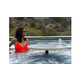 SR Smith Destination Series 30" In-Pool Table with Cup Holders | Vinyl Liner Anchor Included | Fashion Gray | VL-POOLTABLE-CH-56-C