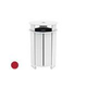 Ledge Lounger Mainstay Collection Outdoor Round Trash Bin | Red | LL-MS-TB-RD-RD