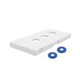 Ledge Lounger Outdoor Games Collection Washers | White | LL-GM-WS-WH