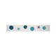 Artistry In Mosaics Step Marker Shells 3" x 24" | Aqua | SMSHEAQU