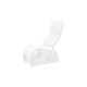 Ledge Lounger Chair Riser for 15" - 18" Water Depth | White | LL-SG-CR-RISER->15-18-WH
