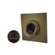 Black Oak Foundry Short Scupper with Square Backplate | Brushed Nickel Finish | S65-BN Square