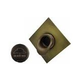 Black Oak Foundry Short Scupper with Diamond Backplate | Brushed Nickel Finish | S65-BN Diamond
