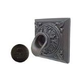 Black Oak Foundry Square Short Oak Leaf Scupper | Antique Pewter Finish | S61-AP Square