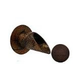 Black Oak Foundry 2.5" Deco Wall Scupper with Round Backplate | Distressed Copper Finish | S903-DC