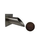 Black Oak Foundry 2" Deco Wall Scupper with Square Backplate | Distressed Copper Finish | S922-DC