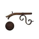 Black Oak Foundry Small Courtyard Spout | Distressed Copper Finish | S7500-DC | S7532-DC