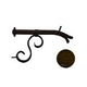 Black Oak Foundry Small Courtyard Spout with Mini Backplate | Antique Brass / Bronze Finish | S7510-AB