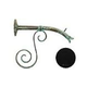 Black Oak Foundry Large Courtyard Spout with Large Nikila | Almost Black Finish | S7681-BLK