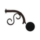 Black Oak Foundry Small Droop Spout with Mini Backplate | Almost Black Finish | S7410-BLK | S7811-BLK