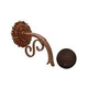 Black Oak Foundry Small Droop Spout with Versailles | Distressed Copper Finish | S400-DC