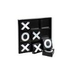 Hathaway Vintage Wooden Tic Tac Toe Set with Board | 9 Pieces | BG3149