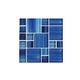 Artistry In Mosaics Watercolors Series Glass Tile | Caribbean Blue Mixed | GW8M2348B11