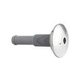 Custom Molded Product 3/8" Smooth Air Barb Straight | Stainless Steel | 23028-102-000