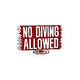No Diving Allowed Sign 12inches x 18inches | SW-13