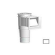 AquaStar Flow Star Skimmer with Water Stop Face Float Assembly Basket Lid Adjustable Collar and 6" Socket Sump | White | SKR101F