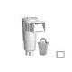 AquaStar Flow Star Skimmer with Flush Face Float Assembly Basket Lid Adjustable Collar and 9" Ultra Basket | White | SKR201-L