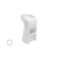 Ledge Lounger Signature Collection Barstool | Bar Height - Seat Height 29.5" | White | LL-SG-BS42-W