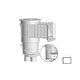 AquaStar Flow Star Water Bonded Skimmer with Water Stop Face Float Assembly Basket Lid and Adjustable Collar with 9" Ultra Basket | White | SKR15101-L