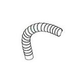 Waterway Corrugated Hose 1 1/2" x 3' | Black | 872-9001B