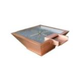 Bobe Builder Series Water + Fire Bowl | Automatic Ignition Propane Gas | 32" X 12" | Hammered Copper | BCPPMFWHHC-32-LP