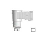 AquaStar Flow Star Water Bonded Skimmer with Narrow 9" Deep Throat Float Assembly Basket Lid and Adjustable Collar for Fiberglass | White | SKRFFL18101