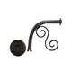 Black Oak Foundry Large Droop Spout with Mini Backplate | Brushed Pewter Finish | S7710-BP