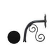 Black Oak Foundry Large Droop Spout with Normandy | Almost Black Finish | S7783-BLK | S7835-BLK