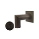 Black Oak Foundry 1.5" Deco 90 Degree Downspout with Square Backplate | Brushed Pewter Finish | S943-BP