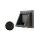 Black Oak Foundry Short Square Scupper Bare | Brushed Pewter Finish | S56-BP | S69-BP