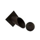 Black Oak Foundry 2" Deco Wall Scupper with Diamond Backplate | Brushed Pewter Finish | S912-BP