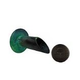 Black Oak Foundry 1.5" Deco Wall Scupper with Round Backplate | Brushed Pewter Finish | S901-BP