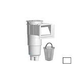 Aquastar Flow Star Skimmer with 5" Deep Throat Float Assembly Lid Adjustable Collar and 9" Ultra Basket for Fiberglass | White | SKRFL12101-L