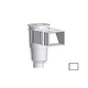 AquaStar Flow Star Standard Skimmer with Flush Face 4" Extension Float Assembly Basket Lid Collar and 4" Socket Sump | White | SKR14101D