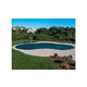 Merlin SmartMesh 15-Year Mesh Safety Cover | Rectangle 16' x 32' | 4' Offset 4' x 8' Right Side Step | Green | 34M-T-GR