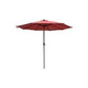 Mirage Fiesta Market Umbrella with Solar LED Lights | 9ft Octagon | Red Olefin | NU5424R